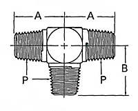 2257 External Pipe Tee